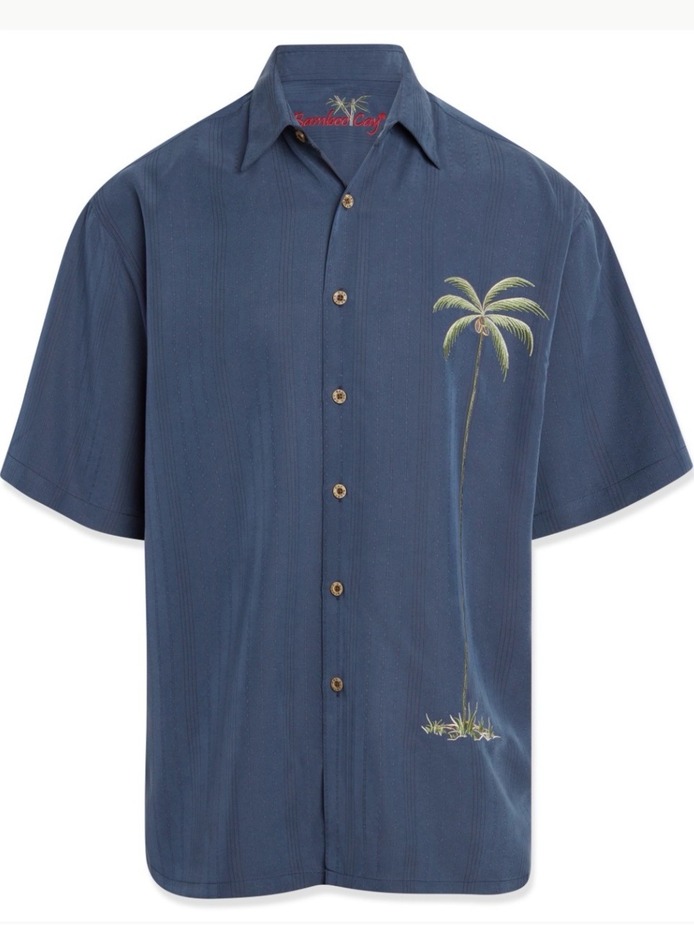 Bamboo Cay Single Palm Men’s Embroidered Shirt